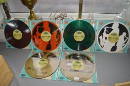 *Six Vinyl Record Decorations