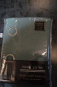 *Home Living Eyelet Curtains in Teal 132" x 90" dr