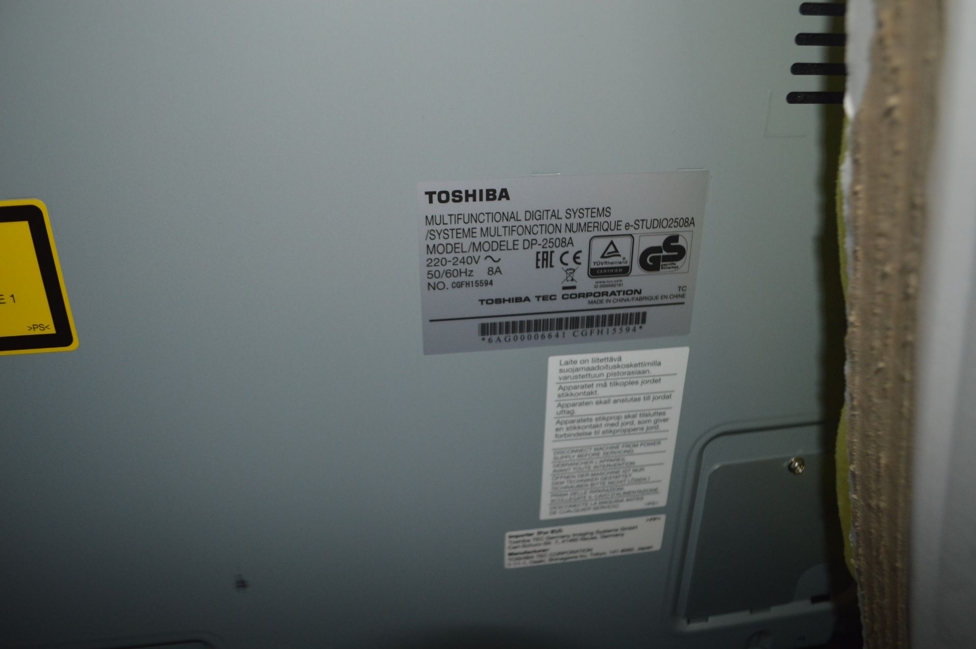 *Toshiba Studio 2508A Photocopier - Image 2 of 2