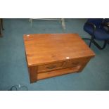 Wood Effect Coffee Table with Two Drawers