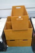 *Five MDF Storage Boxes