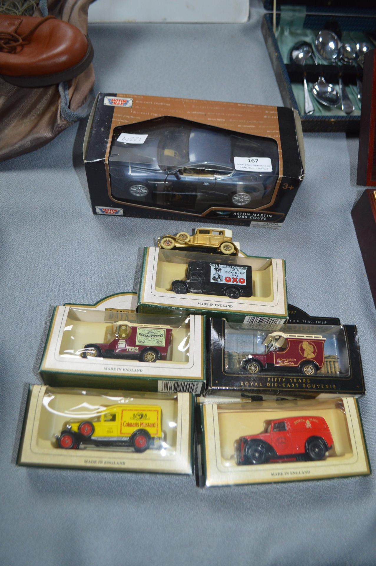 Diecast Aston Martin DB9, and Advertising Vehicles