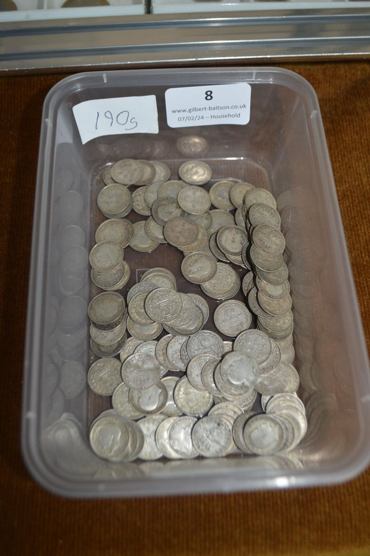 Edwardian Silver Pre 1920 3d Coins ~190g