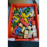 Vintage Wooden Building Blocks