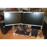 *HP Desktop PC with Two HP Compact 22" Monitors, p