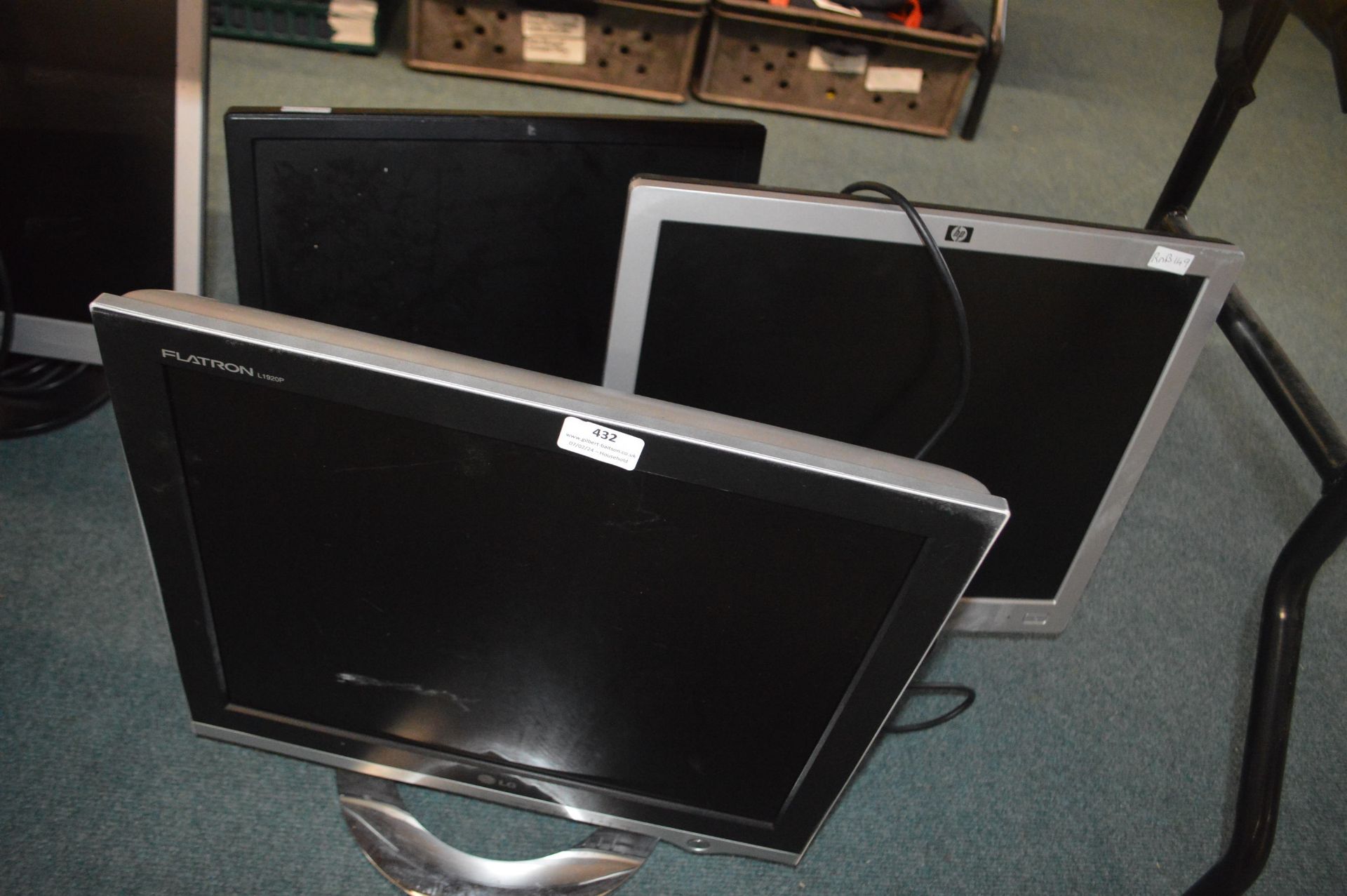 *Three Monitors by Dell, HP, and LG