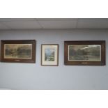 Two Oak Framed Edwardian Cattle Prints plus One Ot