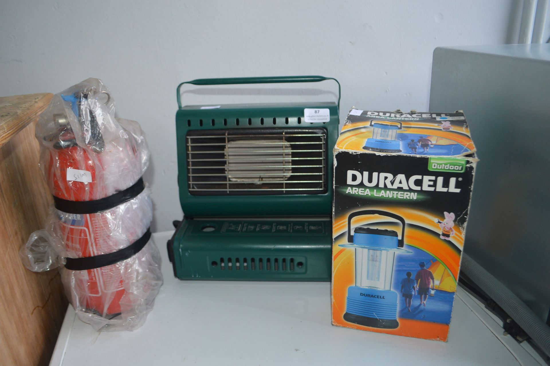 Wynnstr Portable Gas Heater, Duracell Lantern, and