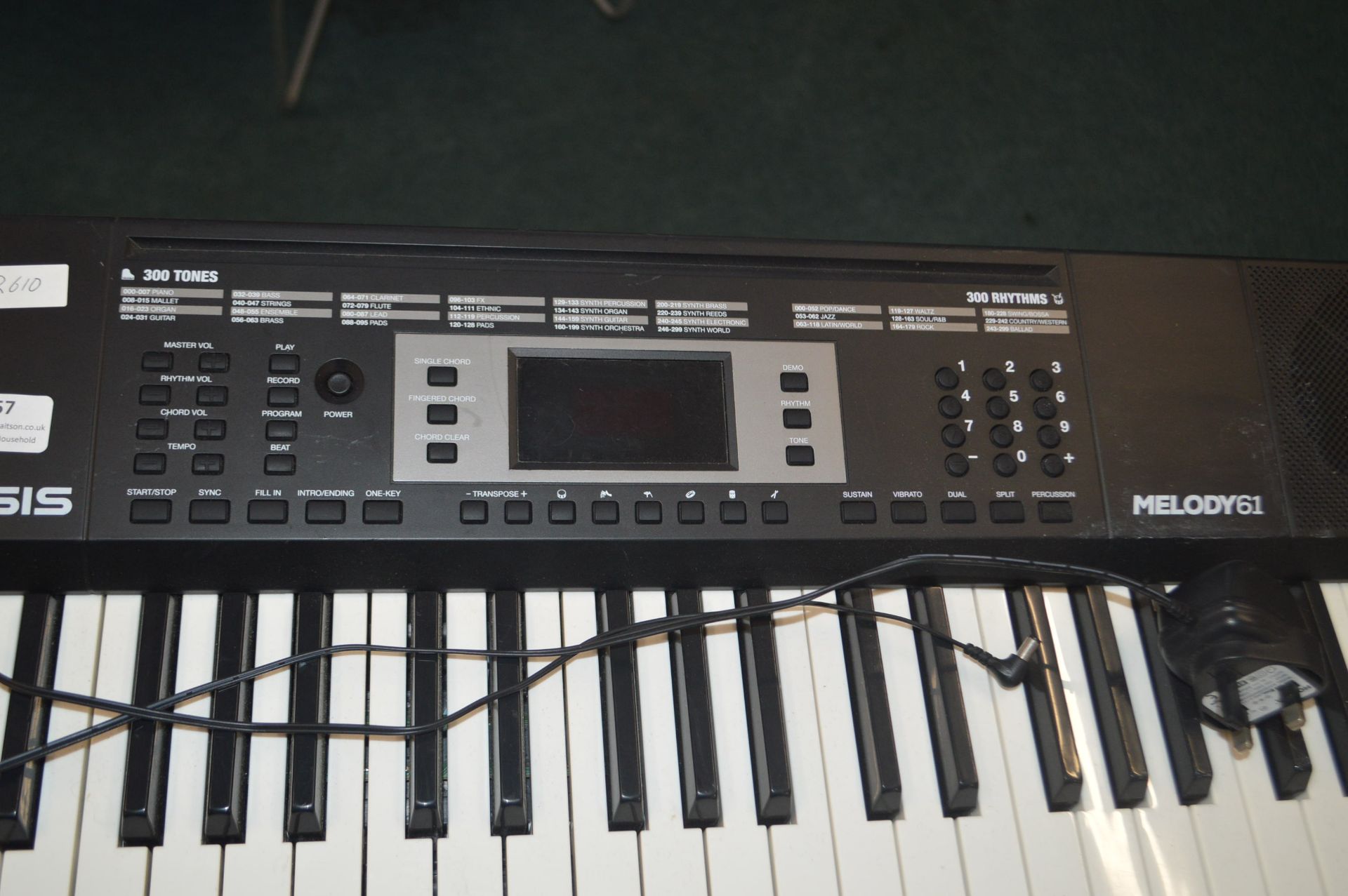 Alesis Melody 61 Electric Keyboard with Stand - Image 2 of 2