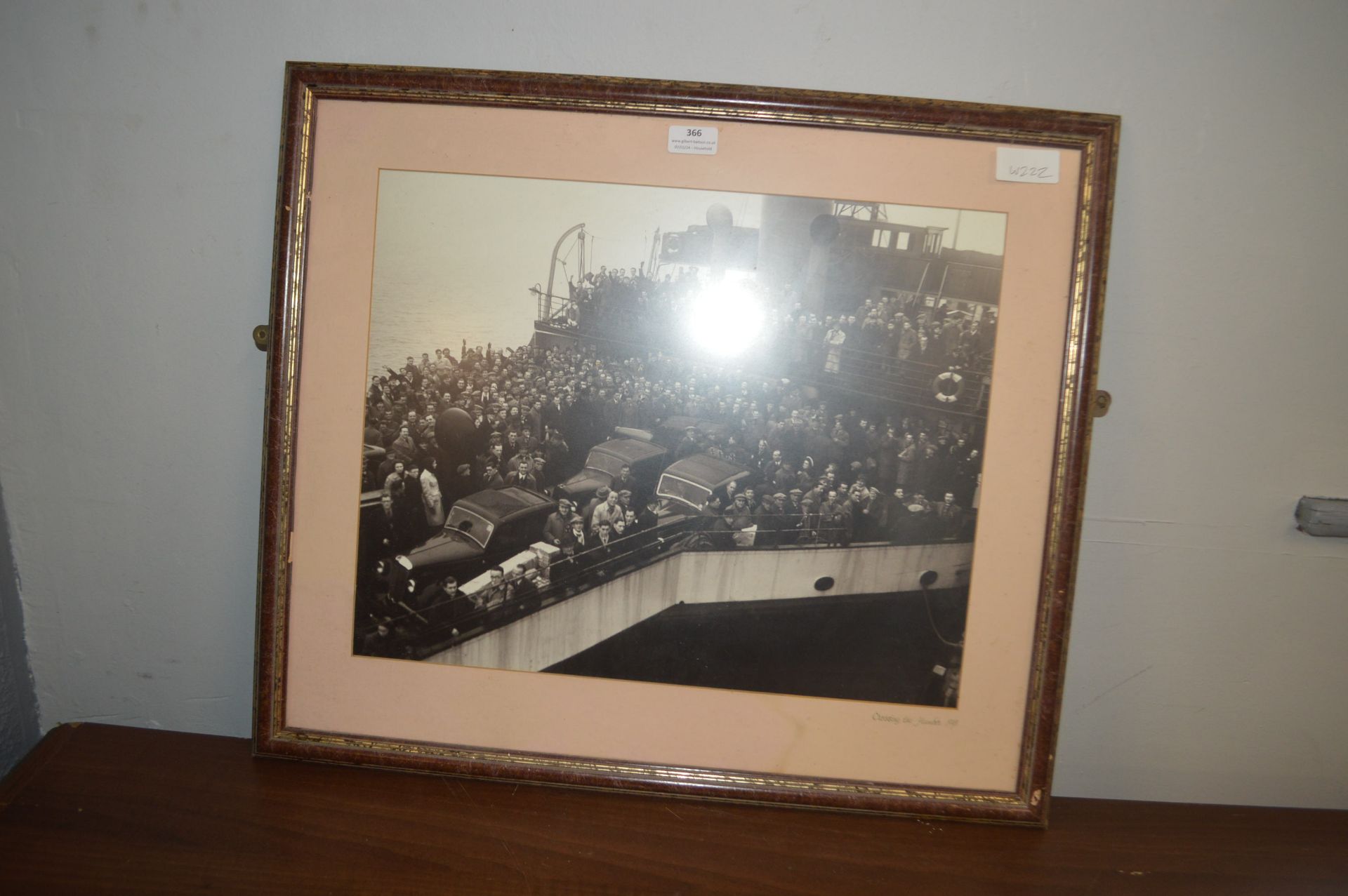 Framed Reproduction Print "Crossing the Humber, 19