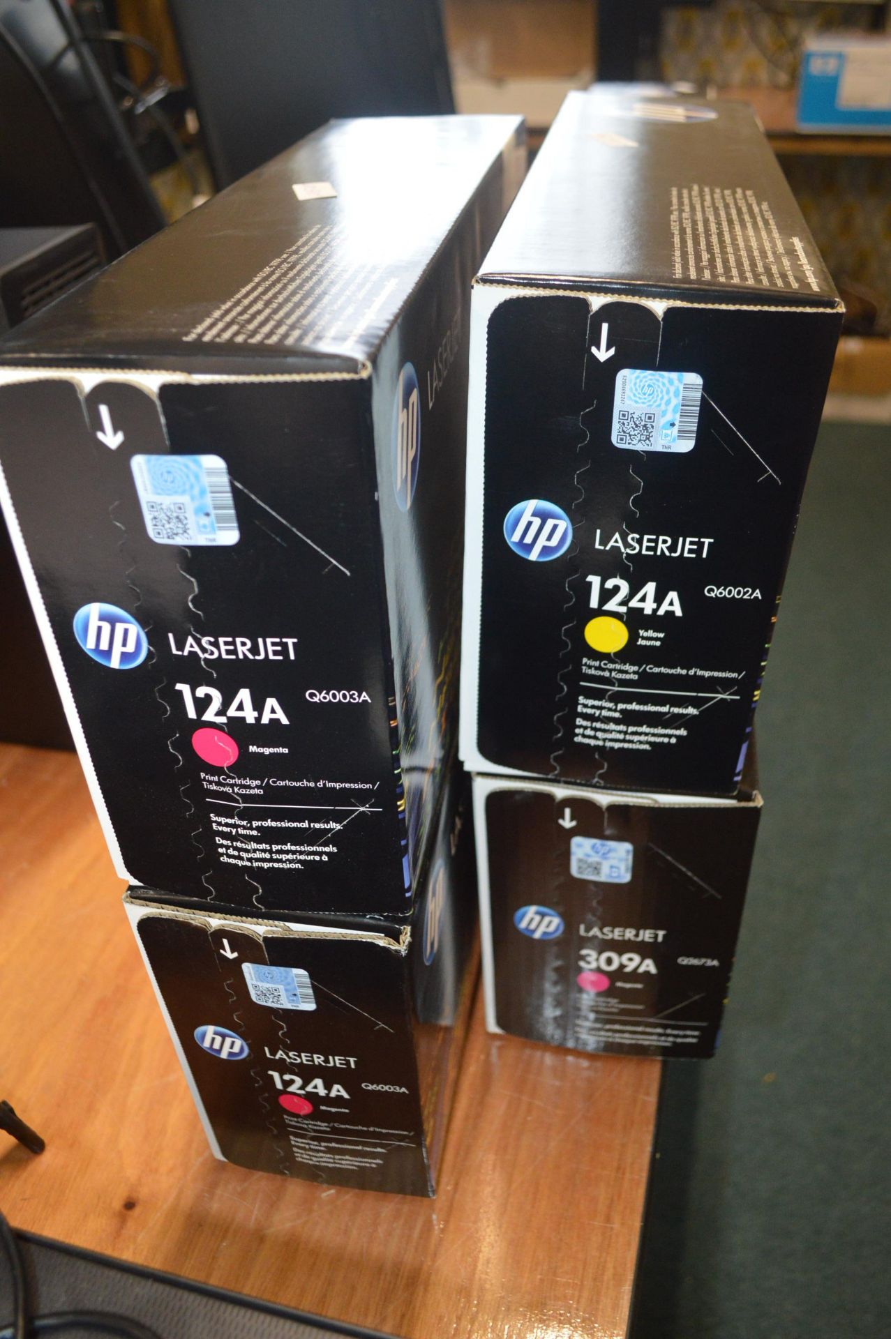 *Four HP LaserJet Printer Cartridges (yellow and m - Image 2 of 2