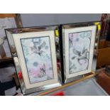 Two Decorative Mirror Framed Unicorn Pictures