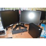 *Dell Optiplex 7020 Computer, Two HP 22" Monitors,