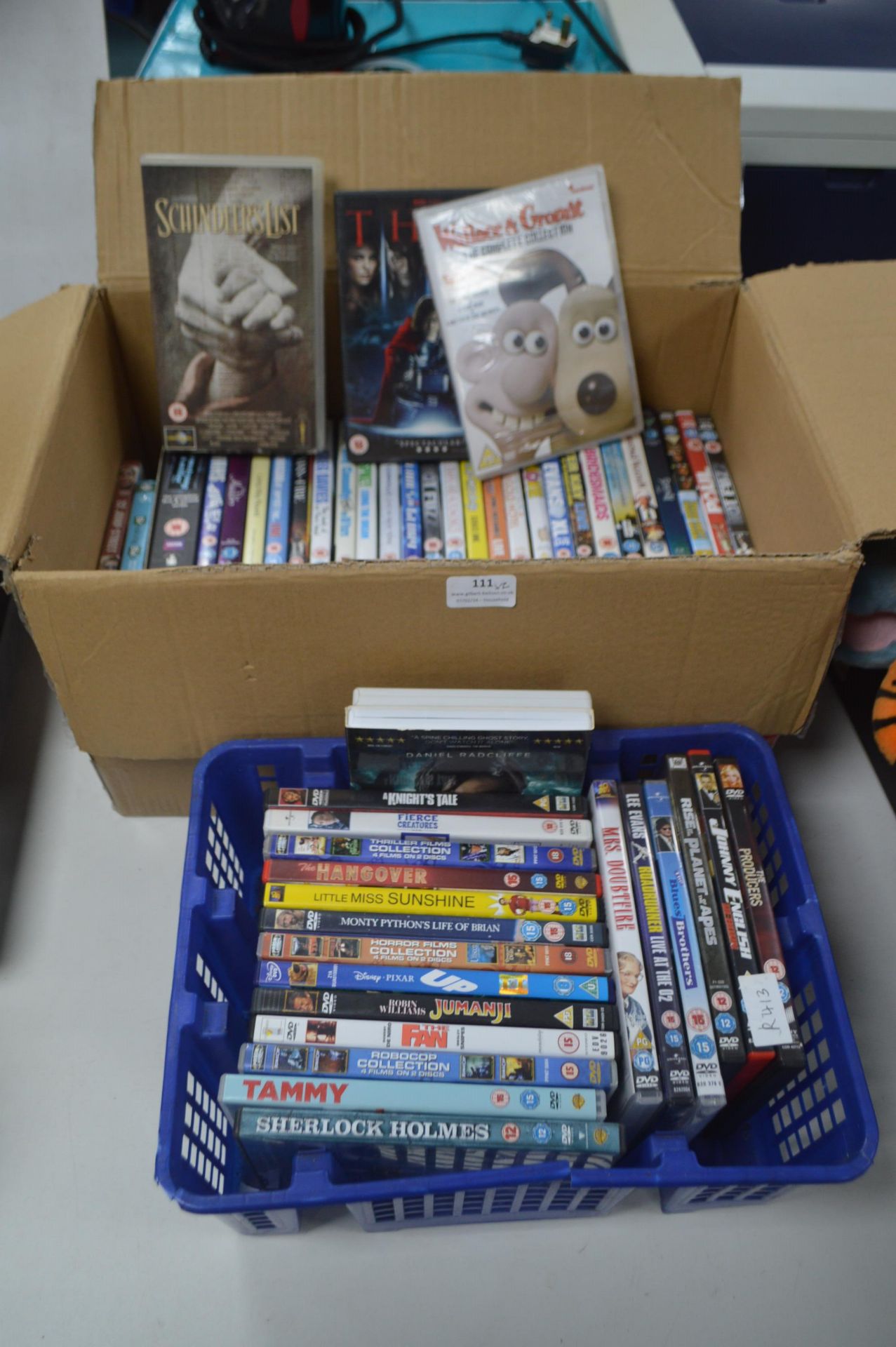 Quantity of DVDs