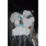 *Four Packs of 10 White Trainer Socks Size: 3-8