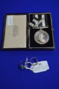 Two Silver Rings and a 1936 Silver Plated St John'