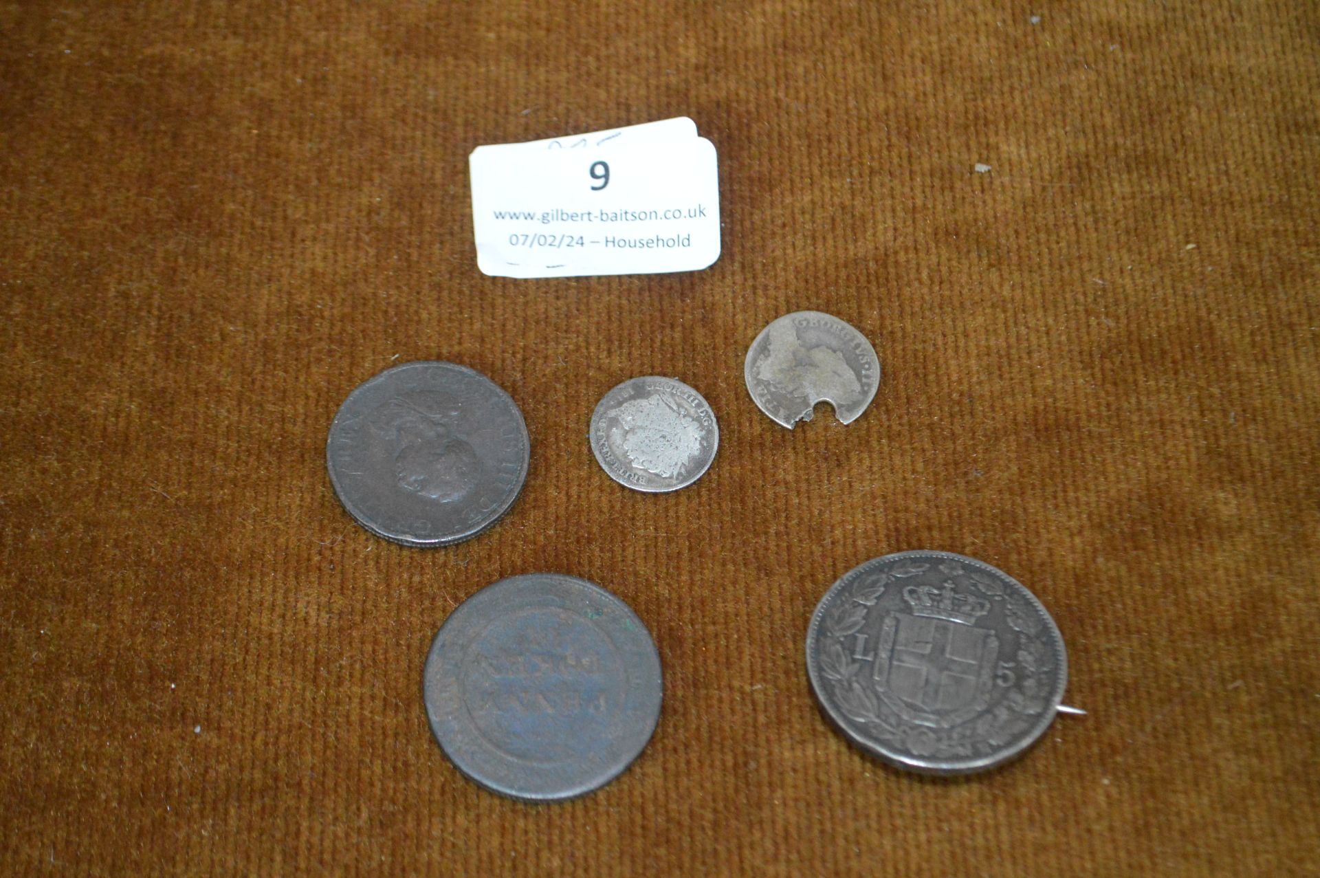 Older Coinage Including Georgian plus Weaving Loom