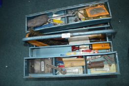Metal Cantilever Toolbox and Contents