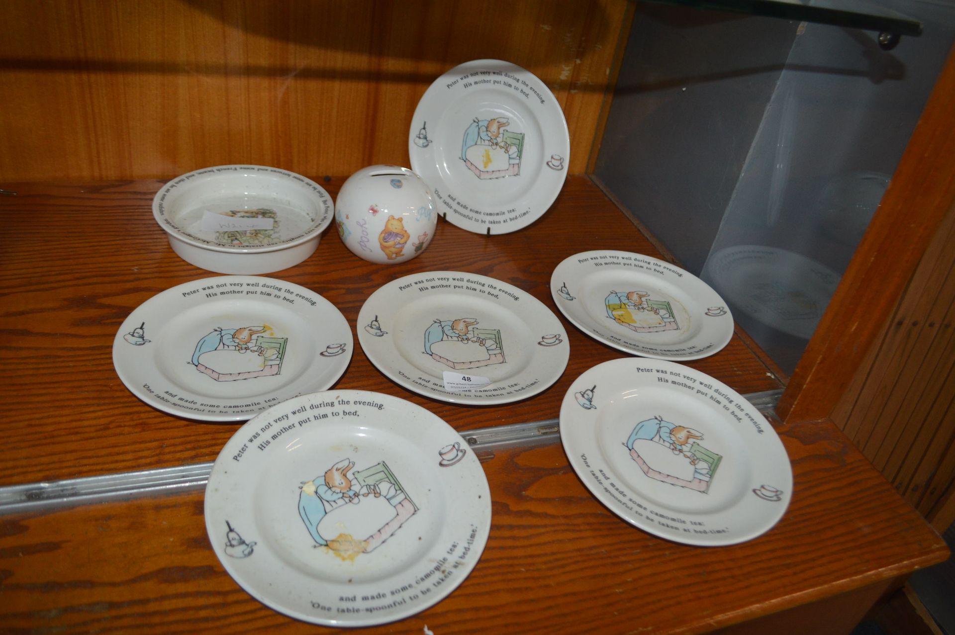 Wedgwood Peter Rabbit Breakfast Plates, Moneybox,