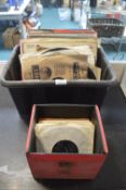 12" LP Records, 78s, and a Case of Singles