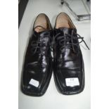 Pair of Slate Street Men's Leather Shoes Size: 8.5