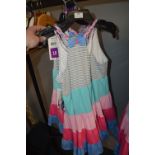 Six Joana Michelle Girl's Stripe Dresses Size: 10