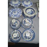 Blue & White Willow Pattern Pottery