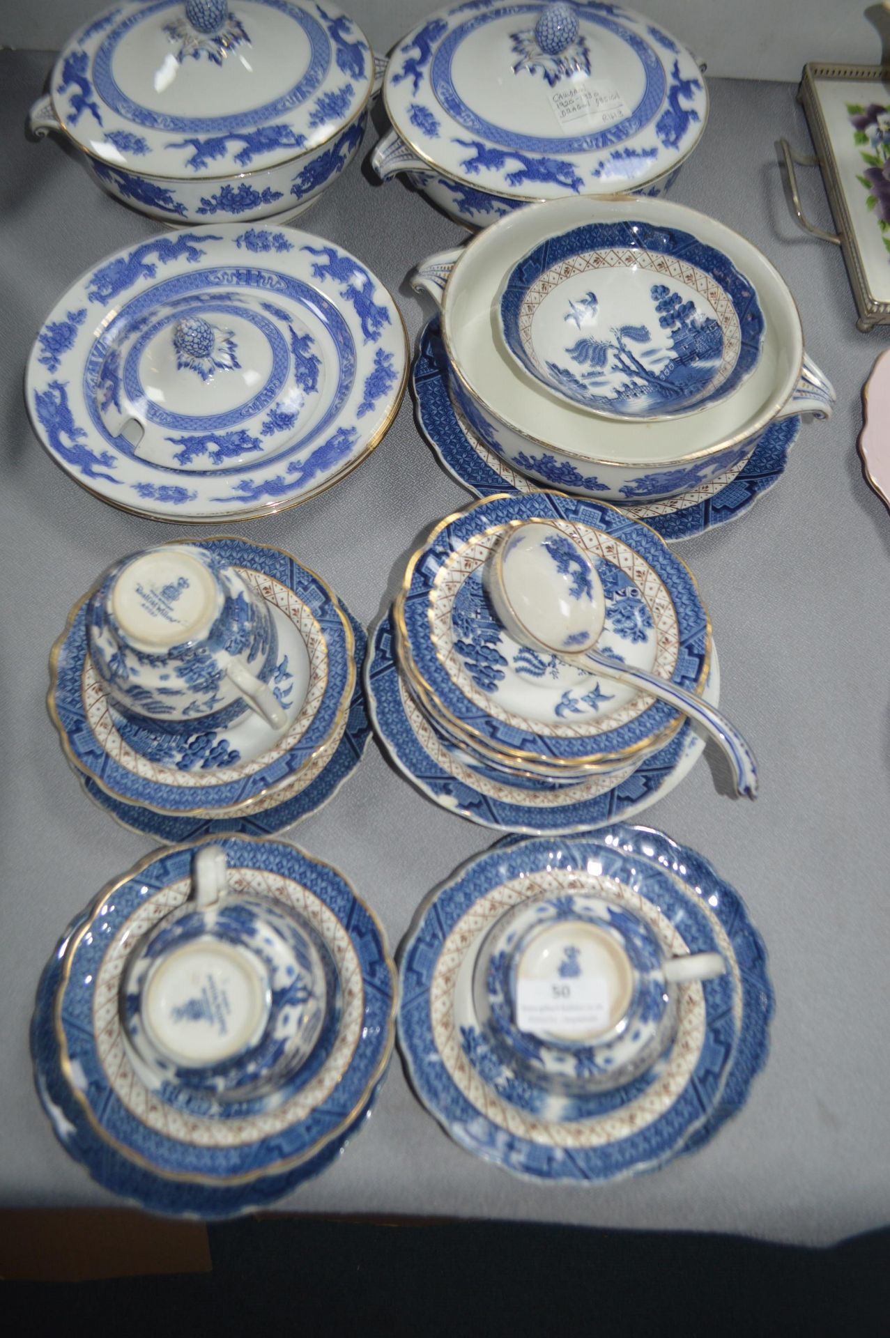 Blue & White Willow Pattern Pottery