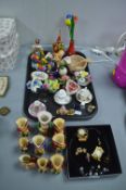 Ornaments, Miniature Toby Jugs, Costume Jewellery,