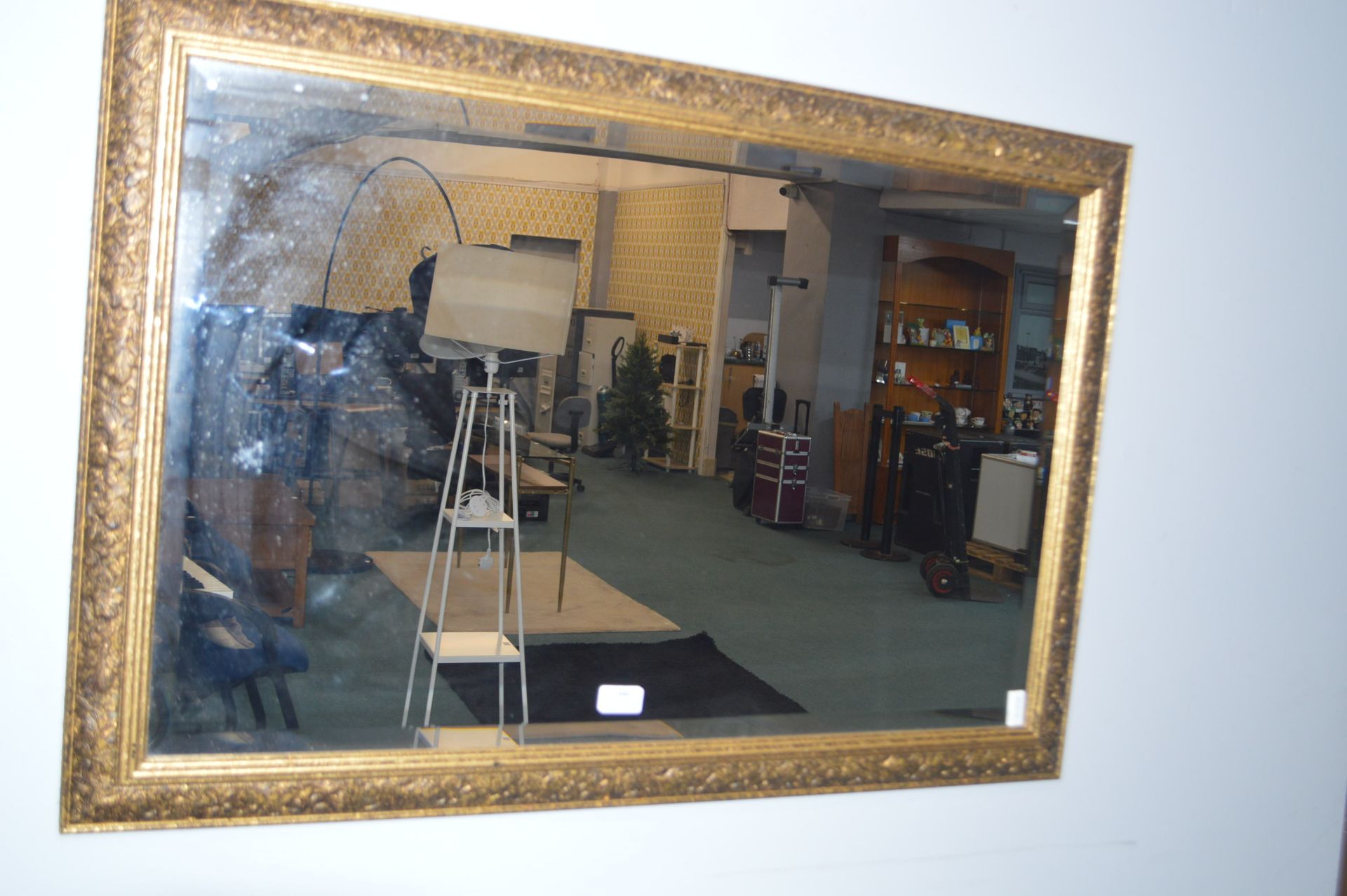 Gilt Framed Beveled Edge Mirror