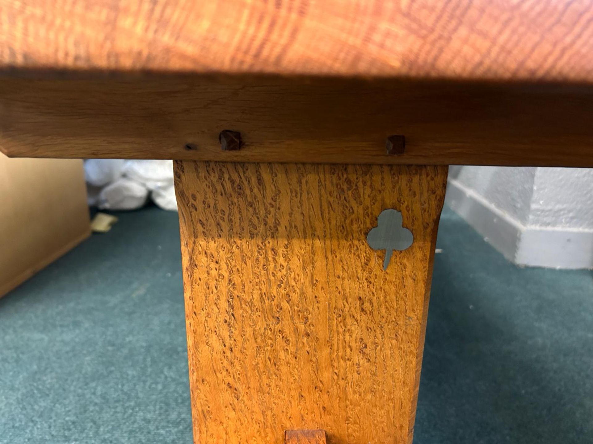 1970's Oak Clover Man Coffee Table - Image 2 of 2