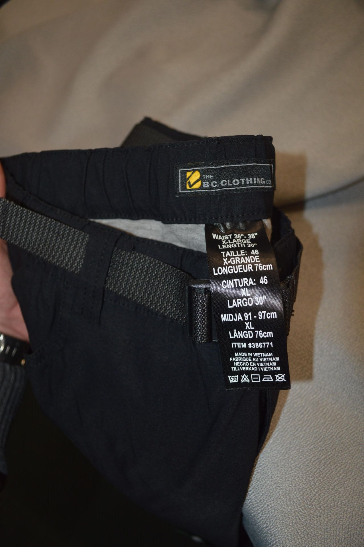 *BC Clothing Stretch Tech Pants Size: 36x30 - Image 2 of 2