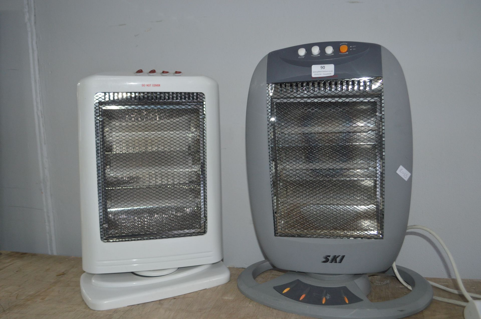 Two Halogen Heaters