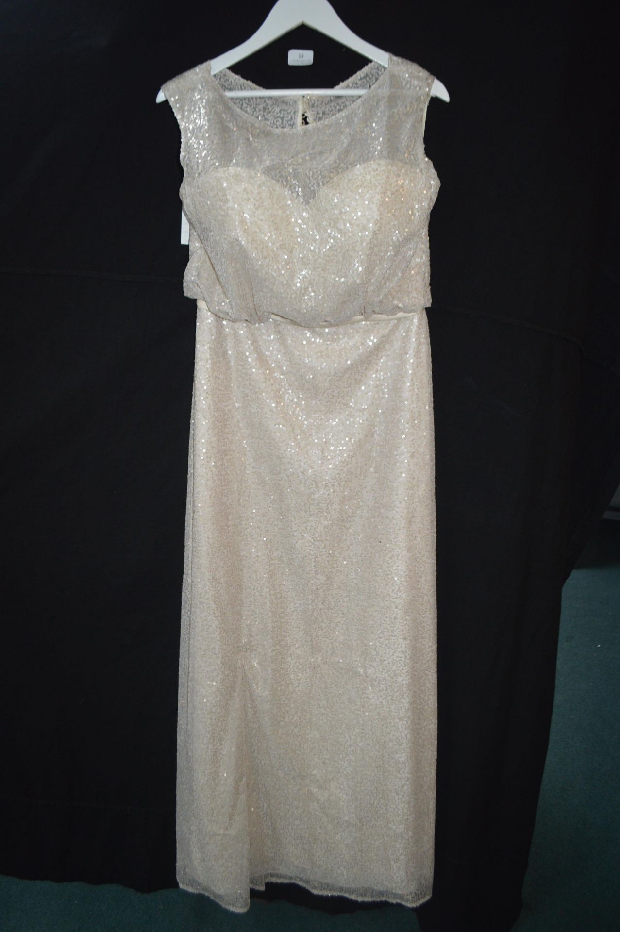 Kenneth Winston Dark Ivory Wedding Dress Size: 14