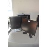 *Three Monitors by Dell, LG, and HP