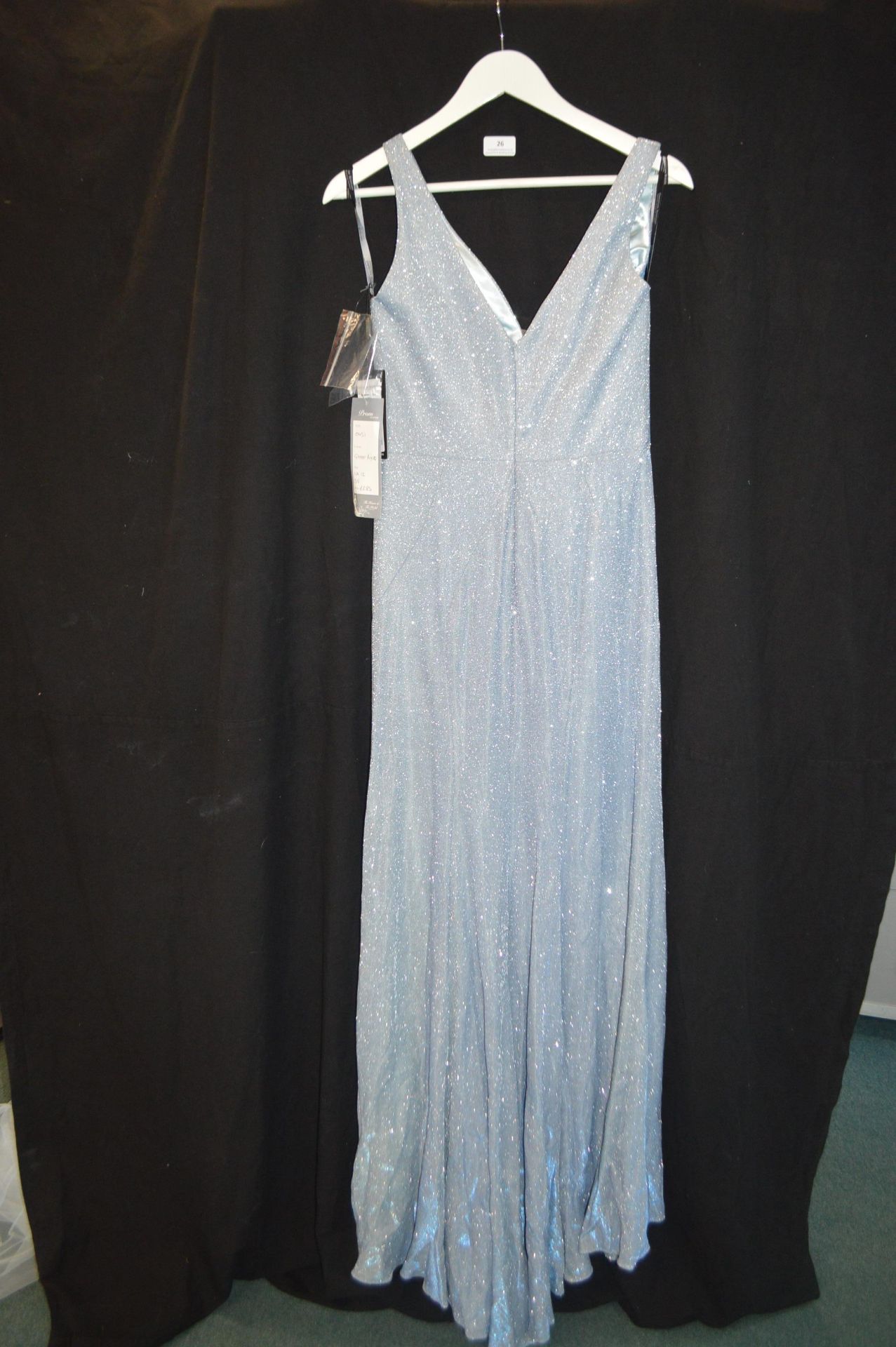 Prom Dress by Cristian Koehlert in Glitter Aqua Size: 12 - Image 2 of 2