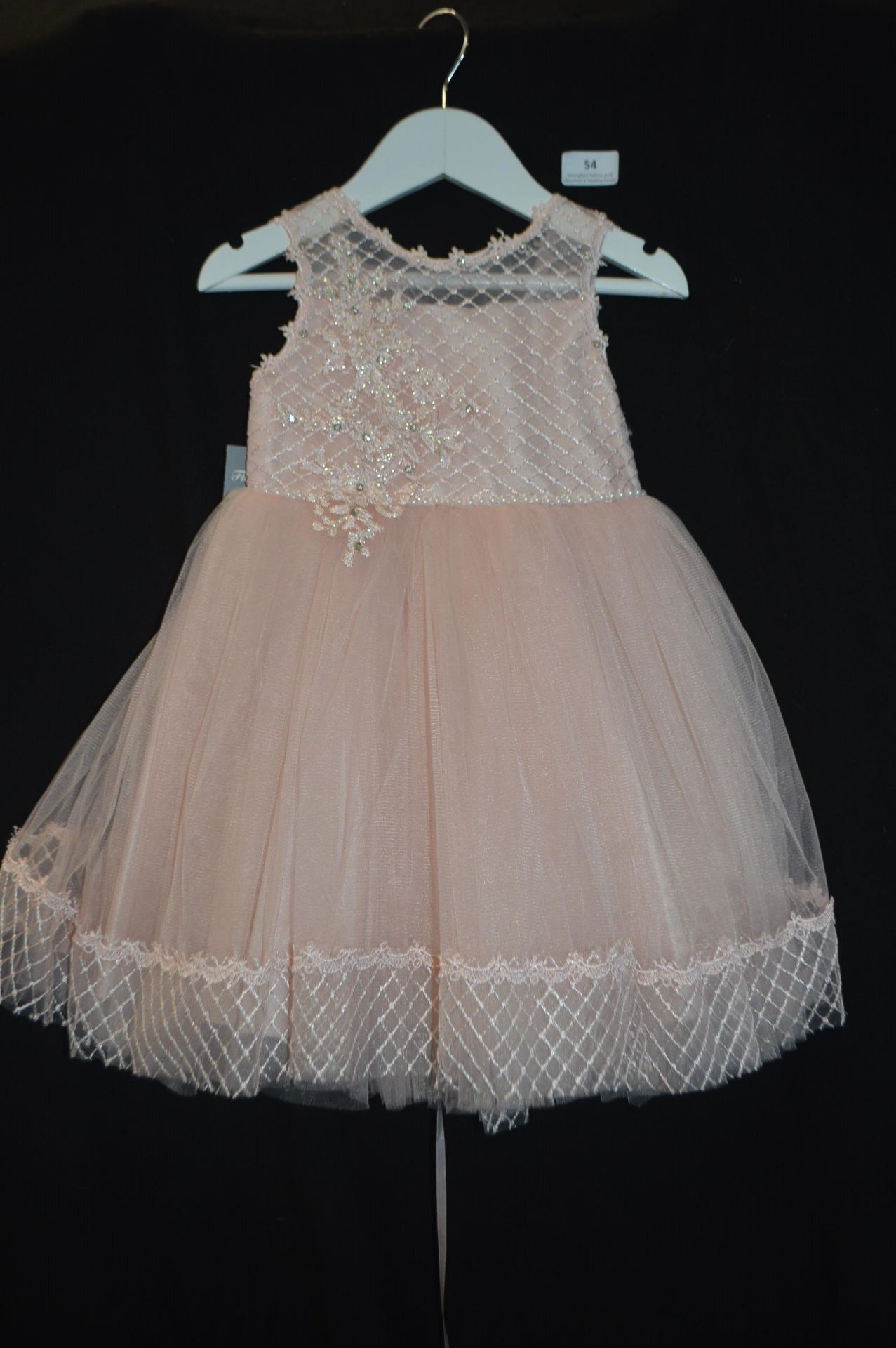 Girl's Bridesmaid Dress in Pink by Visara Size: 3-4 years