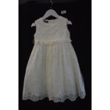 Girl's Bridesmaid Dress in Ivory by Visara Size: 2-3 years