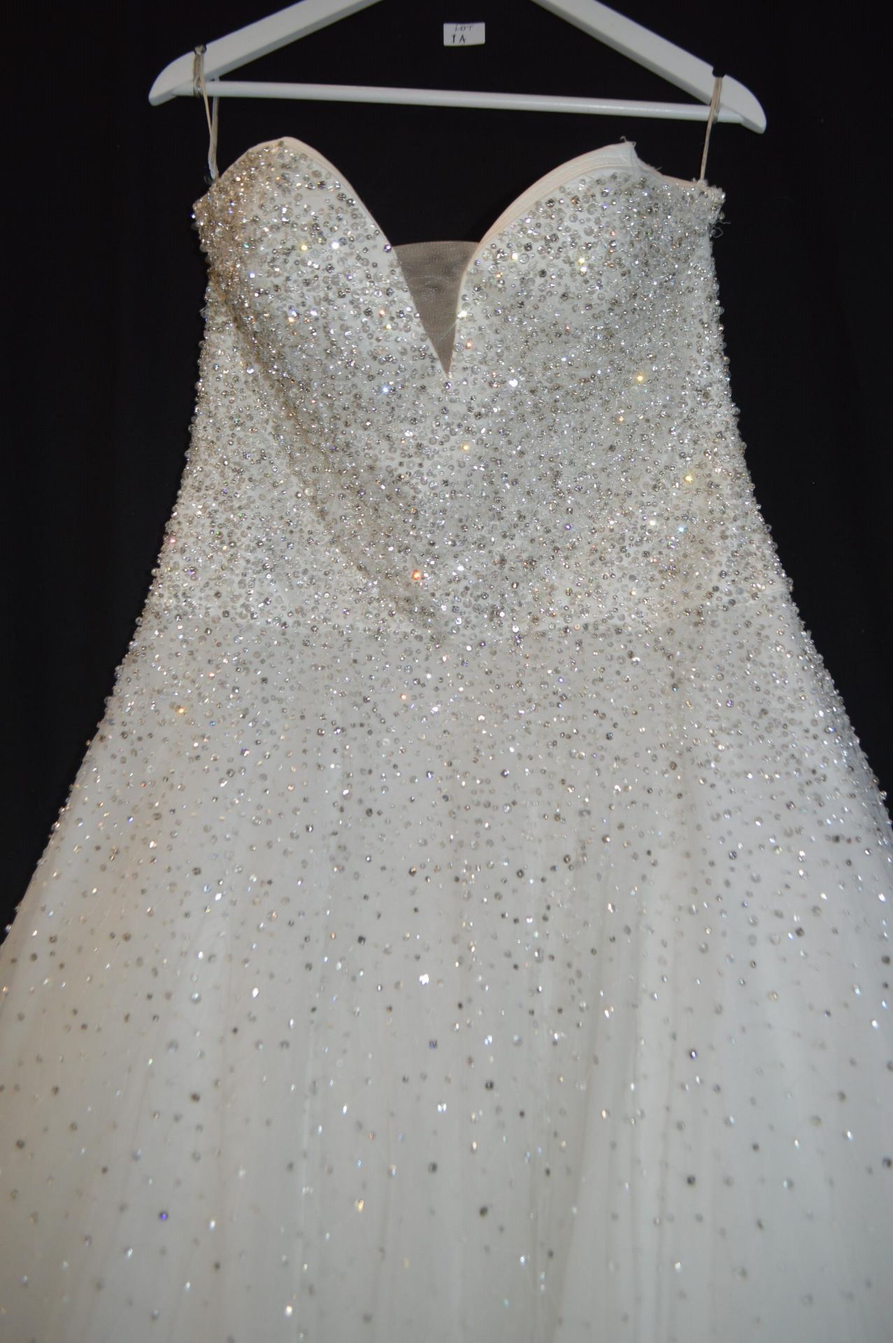 Wedding Dress in Ivory by Madelene Gardner Size: 1 - Image 2 of 3