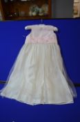 Pink & White Bridesmaid Dress Size: 3 years