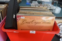 Vintage 12" LP Records, and a Case of Cassette Tap