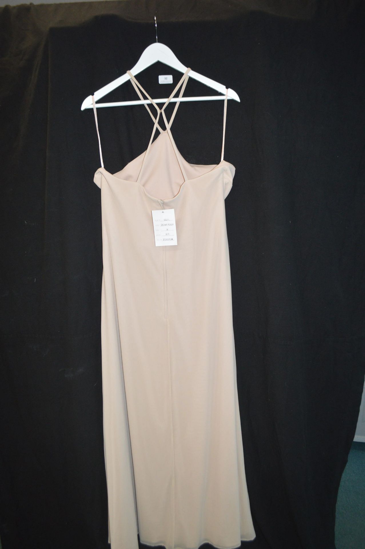 Prom Dress in Creamy Peach by Kenneth Winston for Private Label Size: 18 - Image 2 of 2