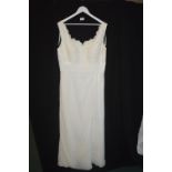 Wedding Dress in Ivory by Kenneth Winston Size: 20