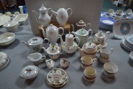 Assorted Teapots etc. Including Wedgwood and Norit