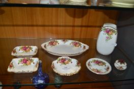 Royal Albert Old Country Roses Dishes, Vase, etc.