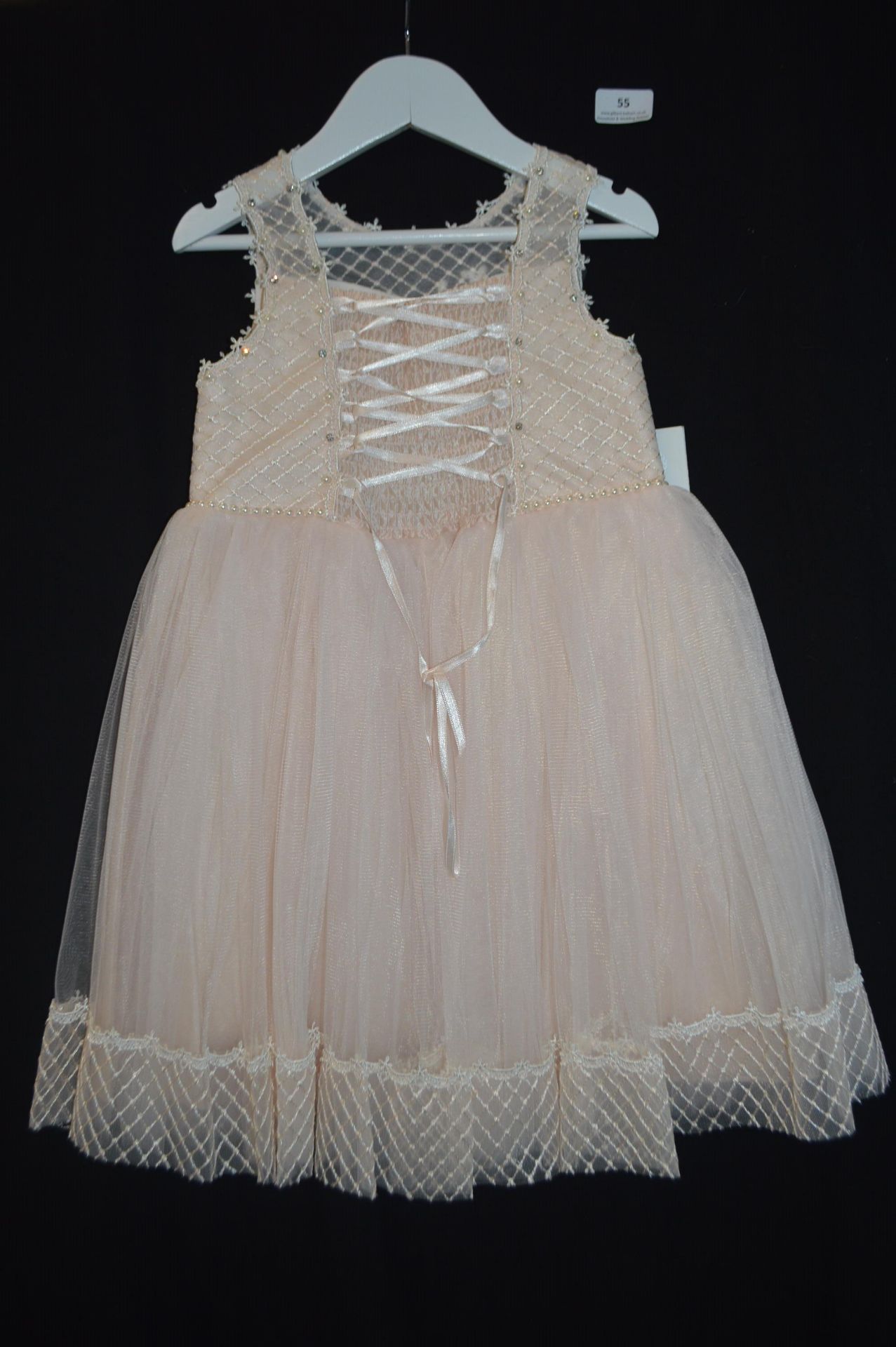 Girl's Bridesmaid Dress in Pink by Visara Size: 6-7 years - Image 2 of 2