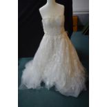 Wedding Dress by Madeline Gardner in Ivory Size: 18