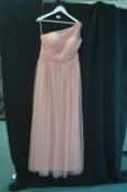 Prom Dress in Dusty Pink by Kenneth Winston Size: 18