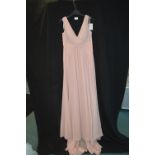 Evening Dress in Dusty Pink by Victoria Kay Size: 16