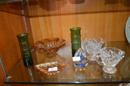 Decorative Glass Bowls and Vases